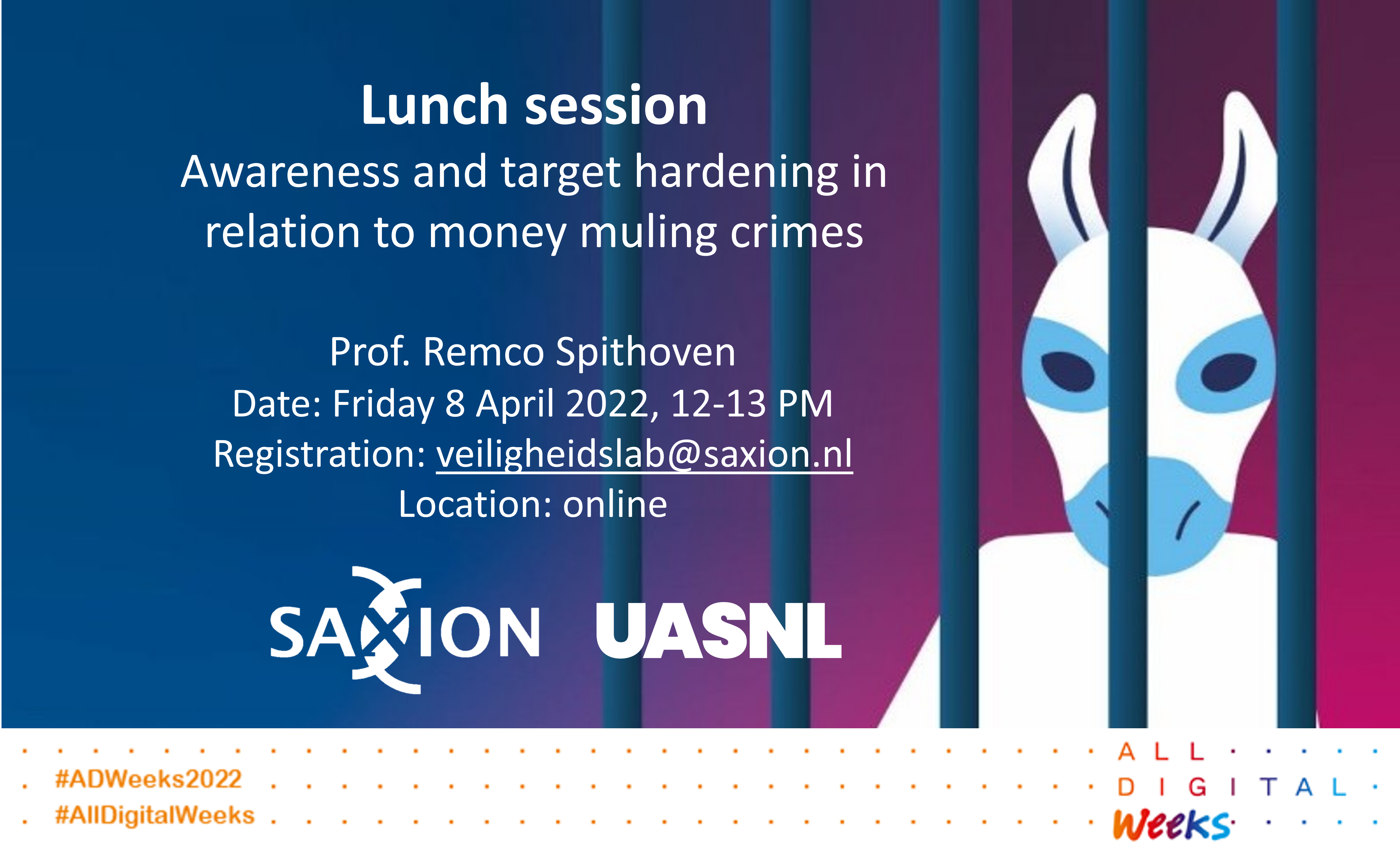 UASNL Lunch Session: “Cybercrime & cyber resilience” – 8 April