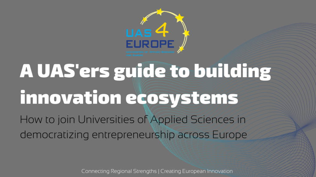 A UAS’ers guide to building innovation ecosystems